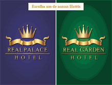 Tablet Screenshot of hotelrealpalace.com.br